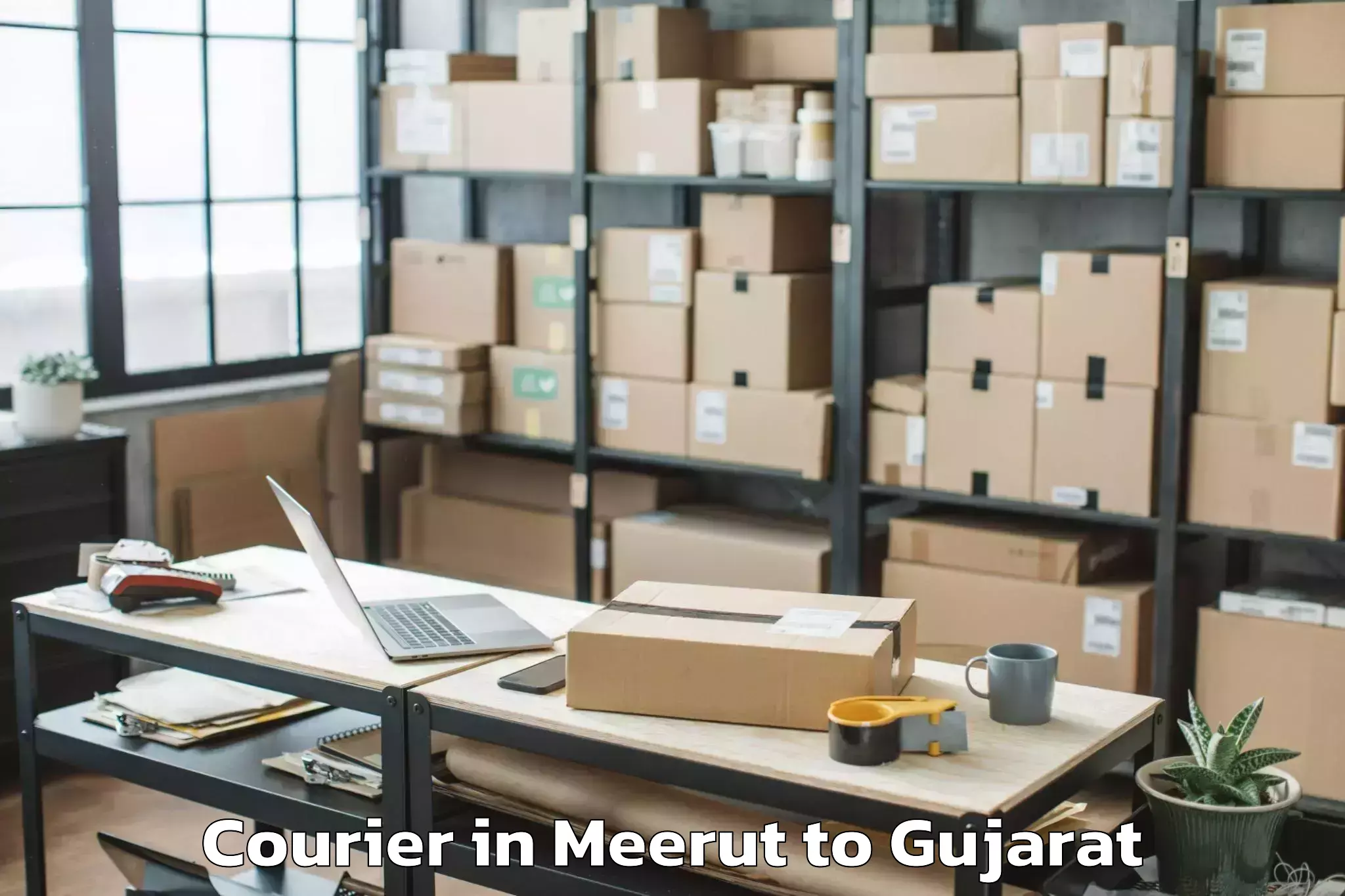 Book Meerut to Kadod Courier